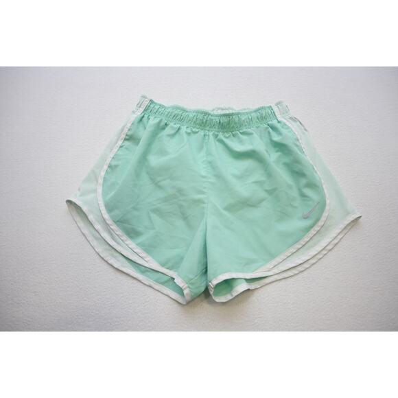 Nike Gym Shorts Dri Fit Performance Aqua Athletic Running Womens Size Medium - Picture 1 of 5